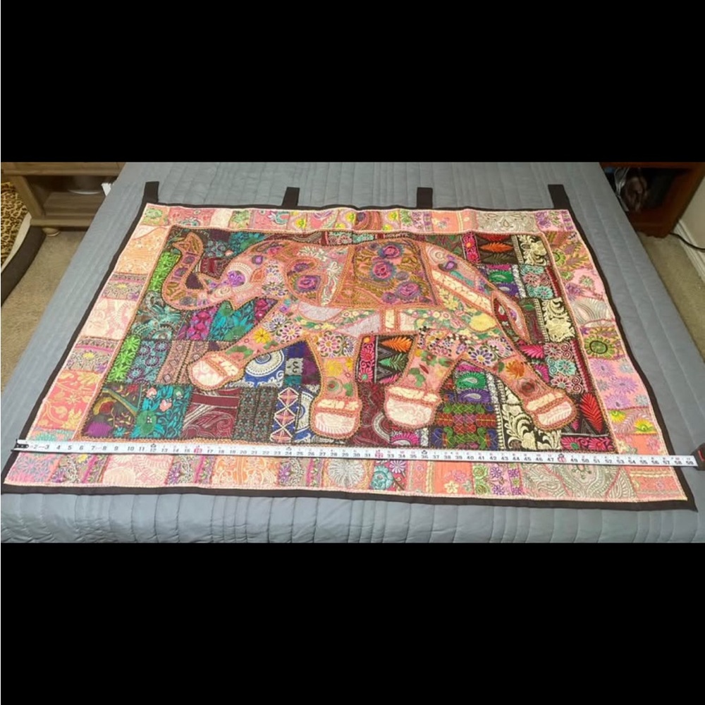 Colorful Elephant Tapestry